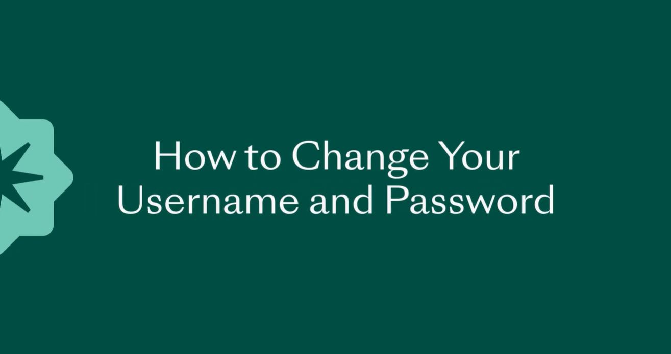 Change username or password video thumbnail