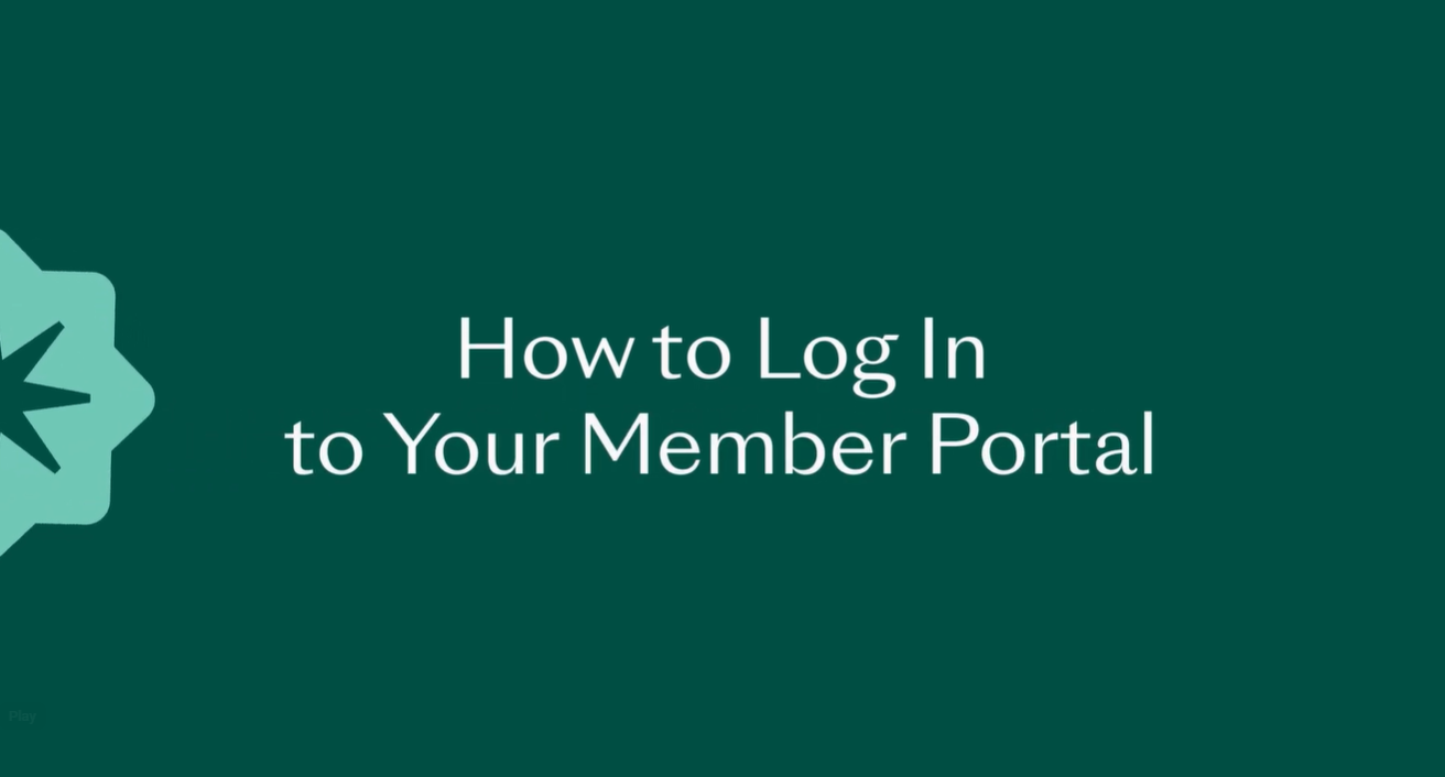 How to log in to member portal video thumbnail