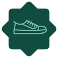 Icon of a shoe representing wellness wallet benefit.