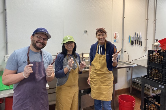 MCHPP workers with aprons