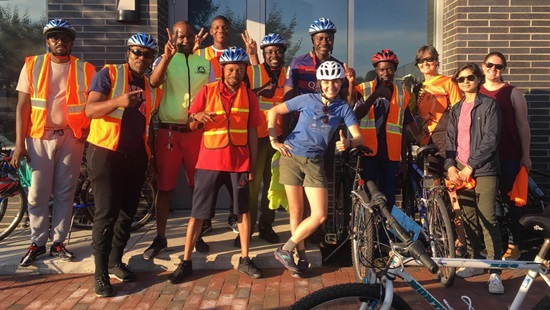 group of bikers
