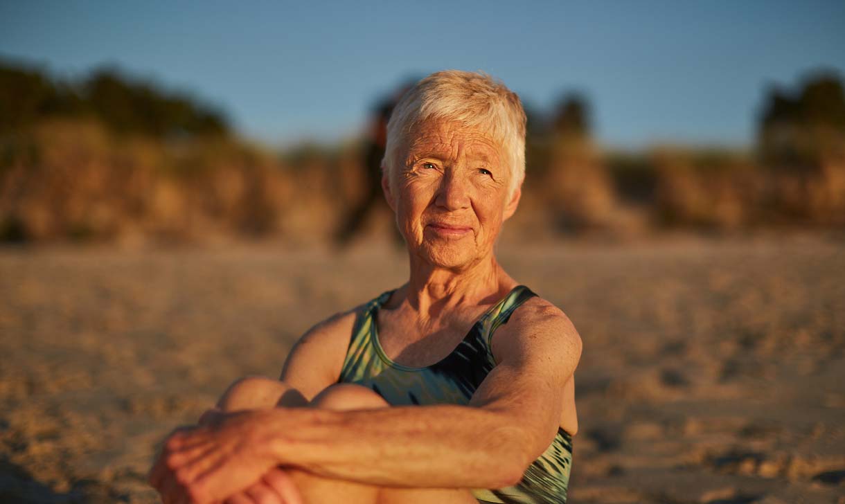 woman at the beach