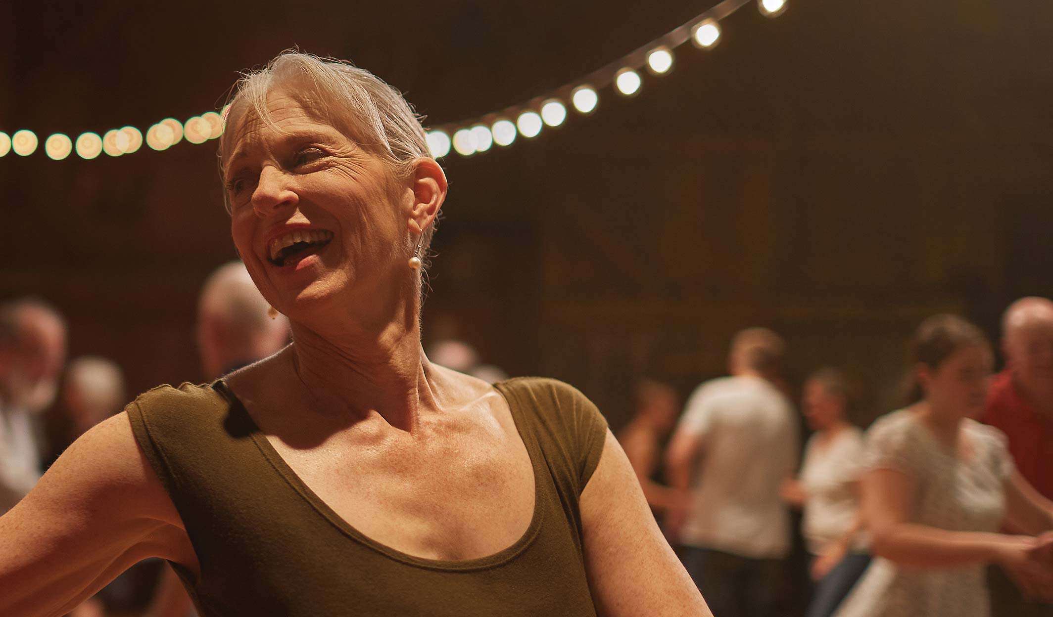 senior woman dancing