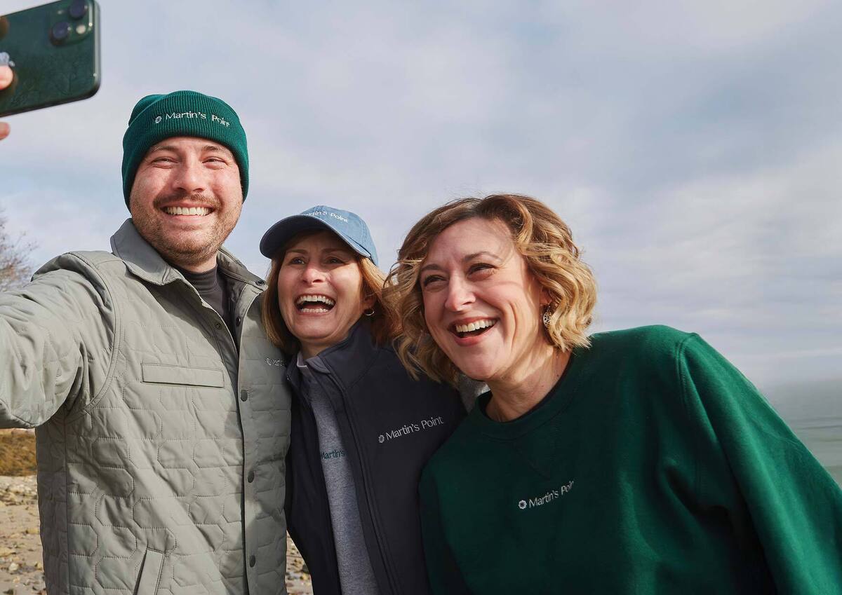MPHC employees taking a selfie