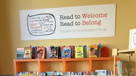 welcome sign at I'm Your Neighbor Books
