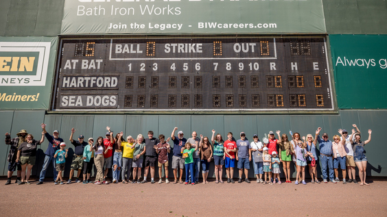 people at Hadlock Field