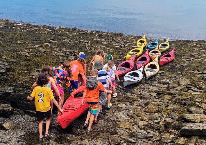youth kayaking