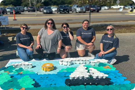 Martin's Point volunteers work on project