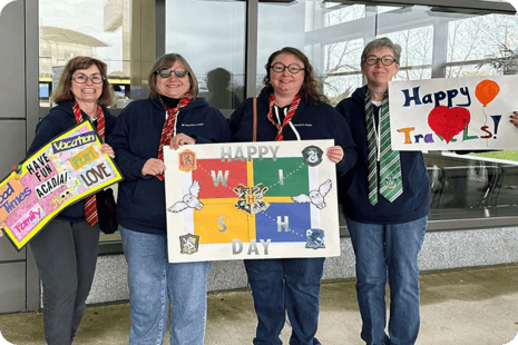 Martin's Point employees at send-off