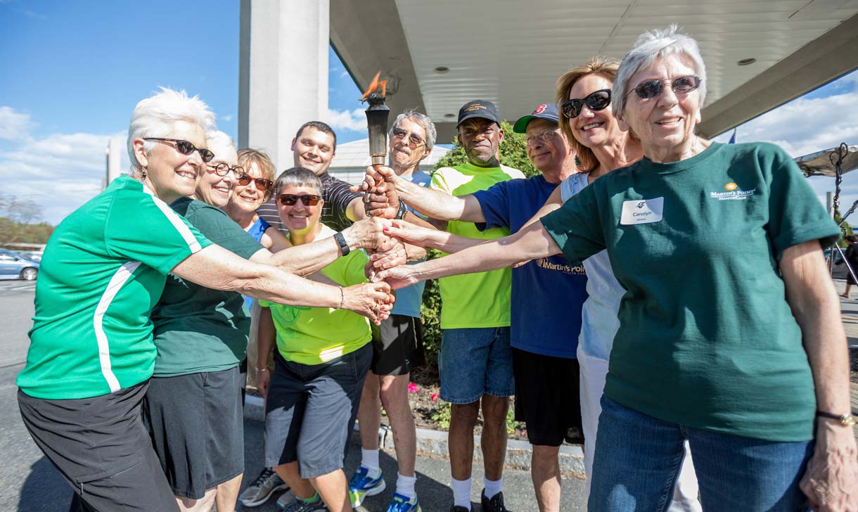 Senior Games participants smiling