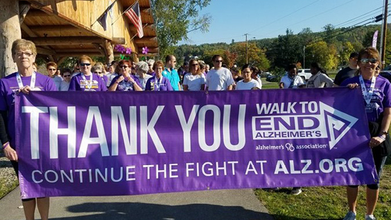 Walk to end Alzheimer's group photo