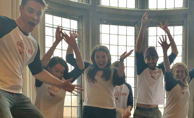 group of youth smiling