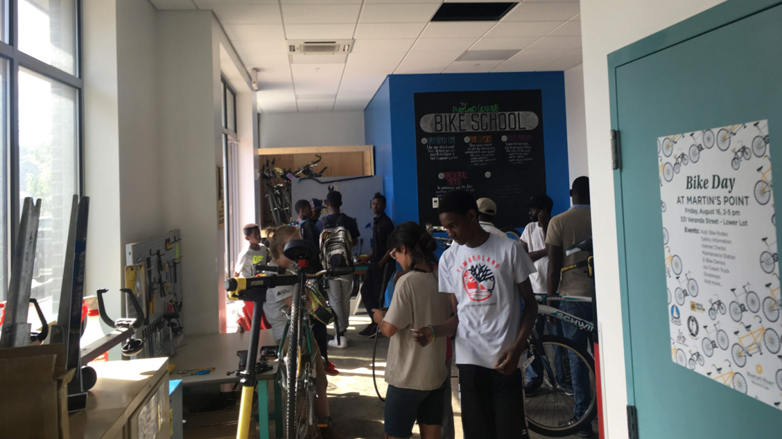 A group of students in a school