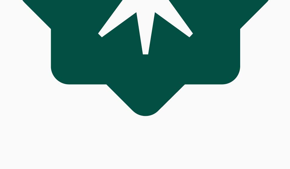 Lower portion of Martin’s Point brand medallion in dark green on white background.